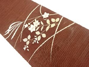 絽綴れ桔梗模様織出し名古屋帯